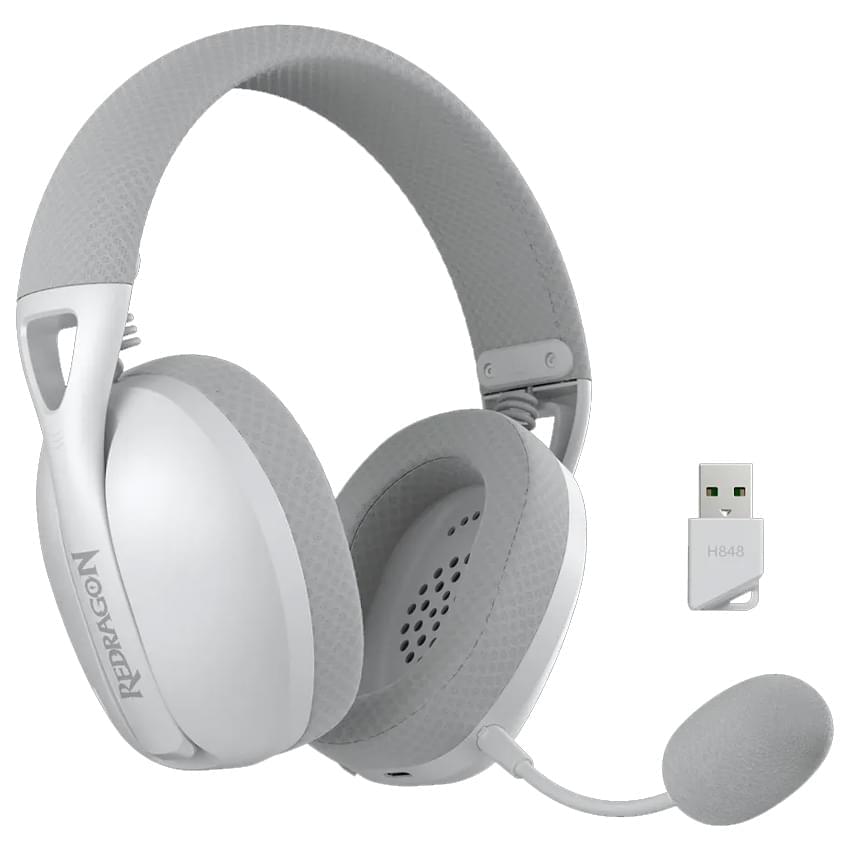 Kufje Gaming Redragon H848 IRE Pro Wireless - Bardhë/Gri - Figura 3