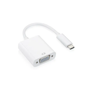 Konvertues  USB Type-C  / Male në VGA Female /  20cm / E bardhë
