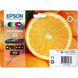 INK / Epson / 33 / Multipack / T3337 / Zezë-Rozë-Blu-Verdhë-Zezë Fotografike