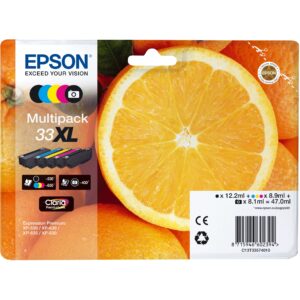 INK / Epson / 33XL / Multipack / C13T33574011 / Zezë-Rozë-Blu-Verdhë-Zezë Fotografike
