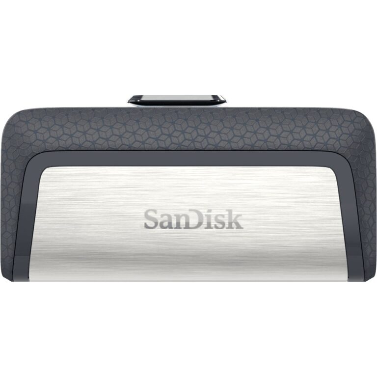 USB Flash Drive STICK 128GB USB 3.1 SanDisk Ultra Dual Drive Type-A/Type-C - e zezë dhe hiri