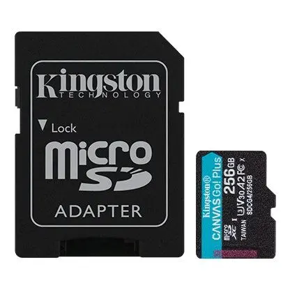 Kartë Memorie SD MICRO 256GB Canvas Go!Plus + ADP SDCG4/256GB