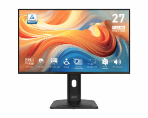 Monitor MSI PRO MP275PGDE E14 / 27″ / FHD / IPS / 16:9 / 144Hz / 1ms / HDMI + DP / E zezë