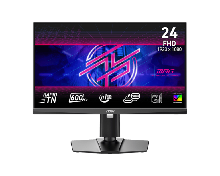 Monitor Gaming MSI MPG 242R X60N / 24.1"/ Full HD Rapid TN / 600Hz / 0.1ms / HDMI+DP+USB-C - Zezë