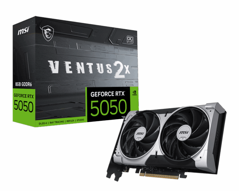 Kartelë Grafike Gaming MSI / NVIDIA GeForce / RTX 5050 8G / VENTUS 2X / OC / 8GB / GDDR6 / 2 Fan