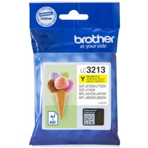 Brother Tinte LC-3213Y Gelb bis zu 400 Seiten nach ISO/IEC 24711