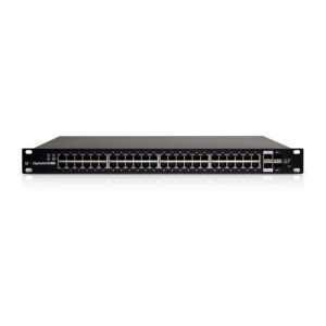 Ubiquiti EdgeSwitch ES-48-500W 48-Port Gigabit PoE+ Managed Switch me 2x 10G SFP+ Rackmount 500W