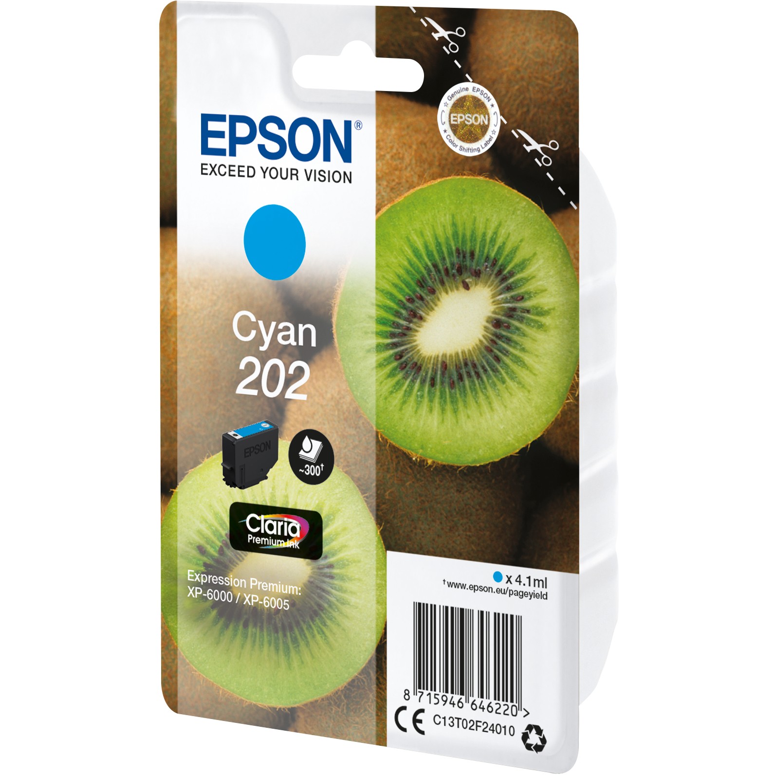 INK Epson 202XL C13T02F24010 Ink Cartridge / kapacitet standard – Blu - Figura 2