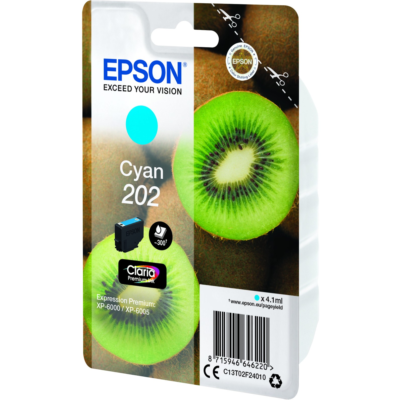 INK Epson 202XL C13T02F24010 Ink Cartridge / kapacitet standard – Blu - Figura 3