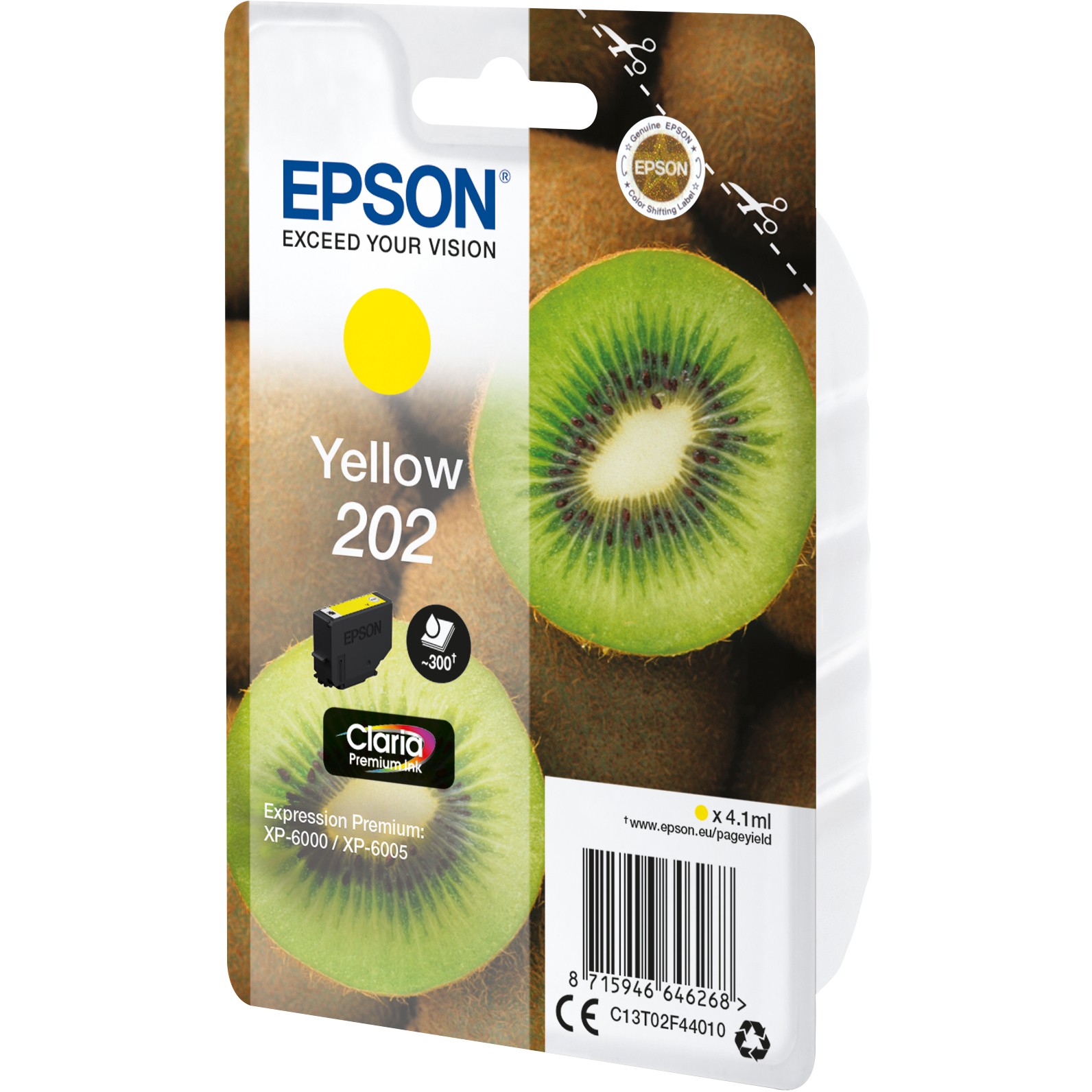 INK Epson 202XL C13T02F44010 Ink Cartridge / kapacitet standard – Verdhë - Figura 2