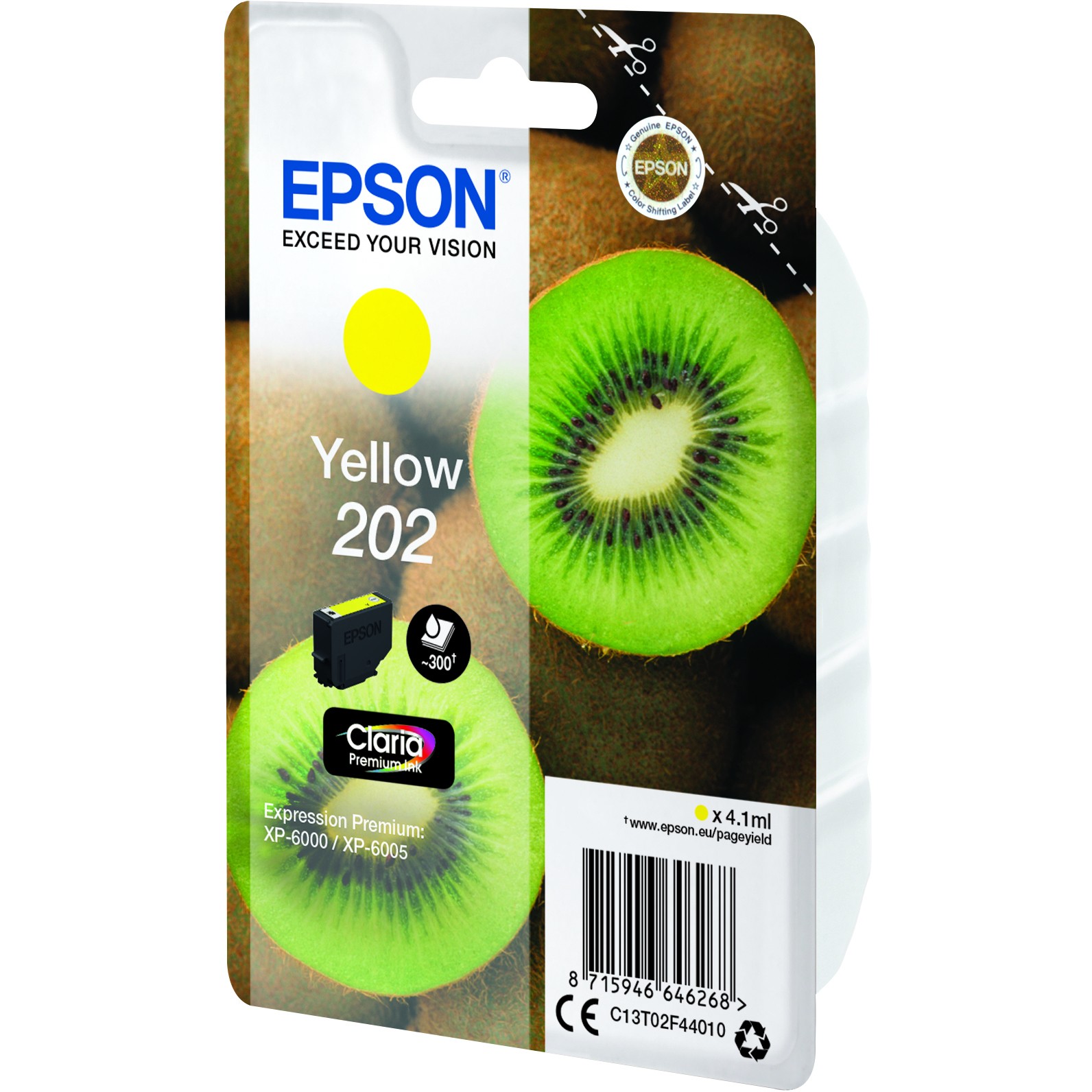 INK Epson 202XL C13T02F44010 Ink Cartridge / kapacitet standard – Verdhë - Figura 3