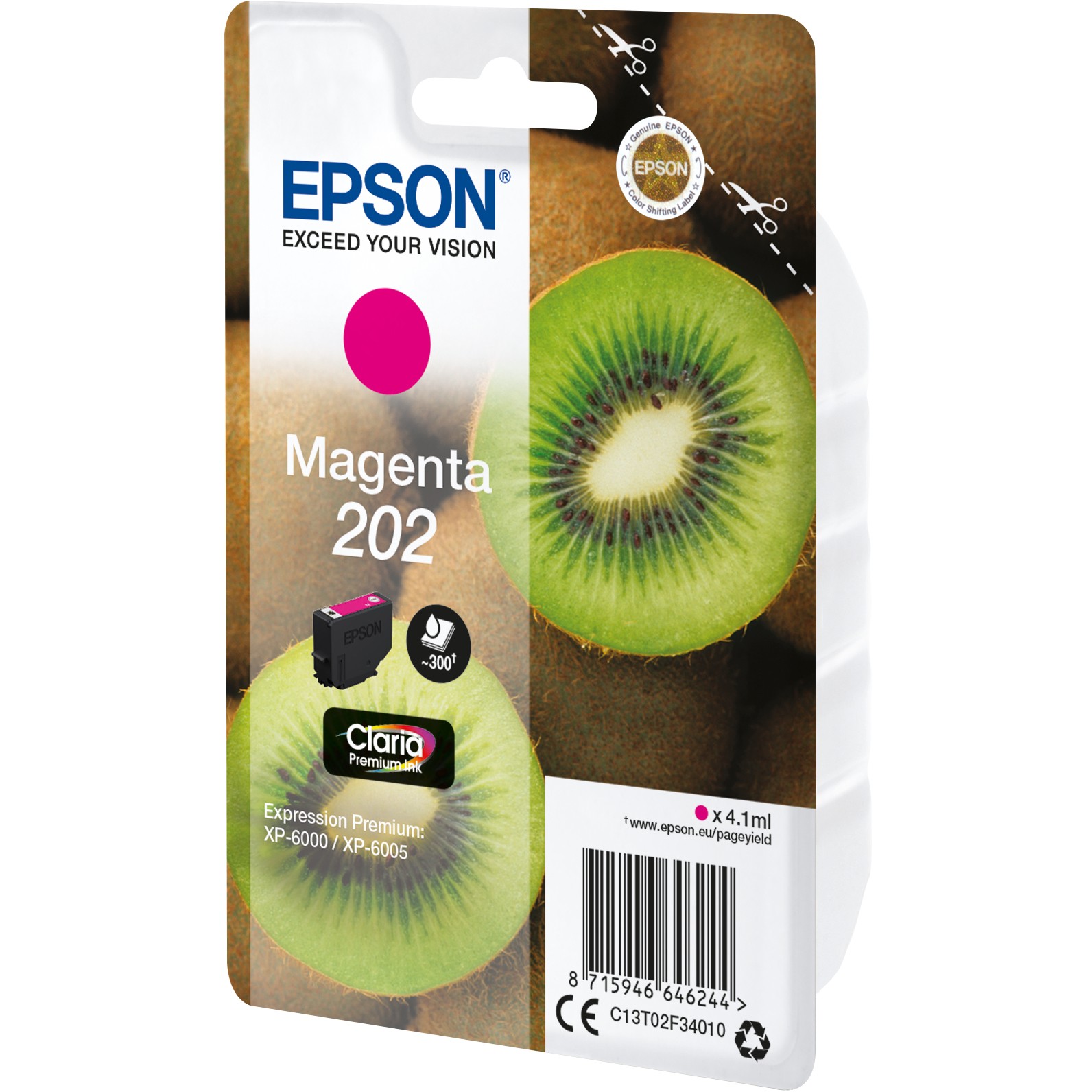 INK Epson 202XL C13T02F34010 Ink Cartridge / kapacitet standard – Rozë - Figura 2