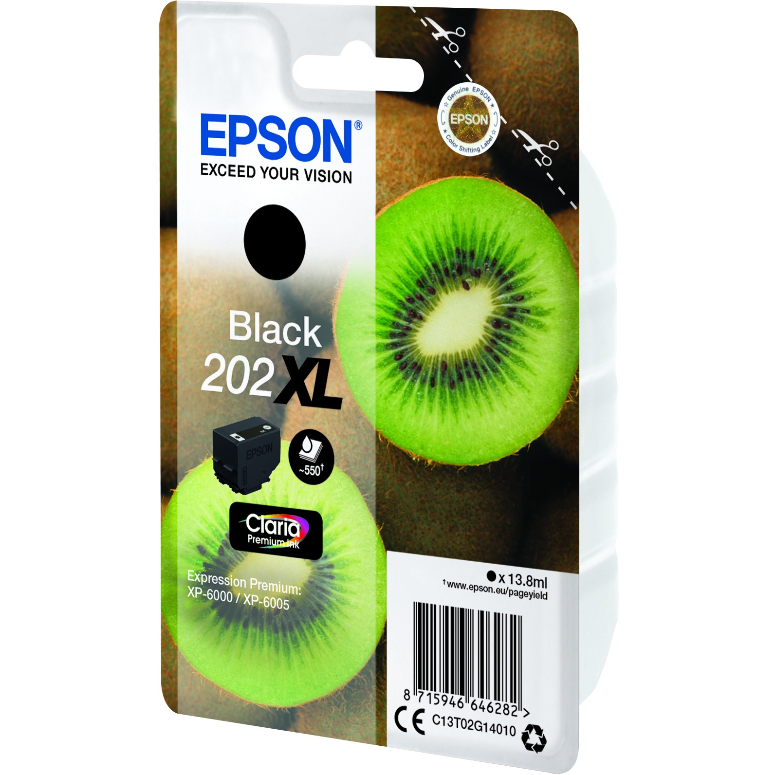 INK Epson 202XL C13T02G14010 Ink Cartridge / me kapacitet të lartë – Zezë - Figura 3