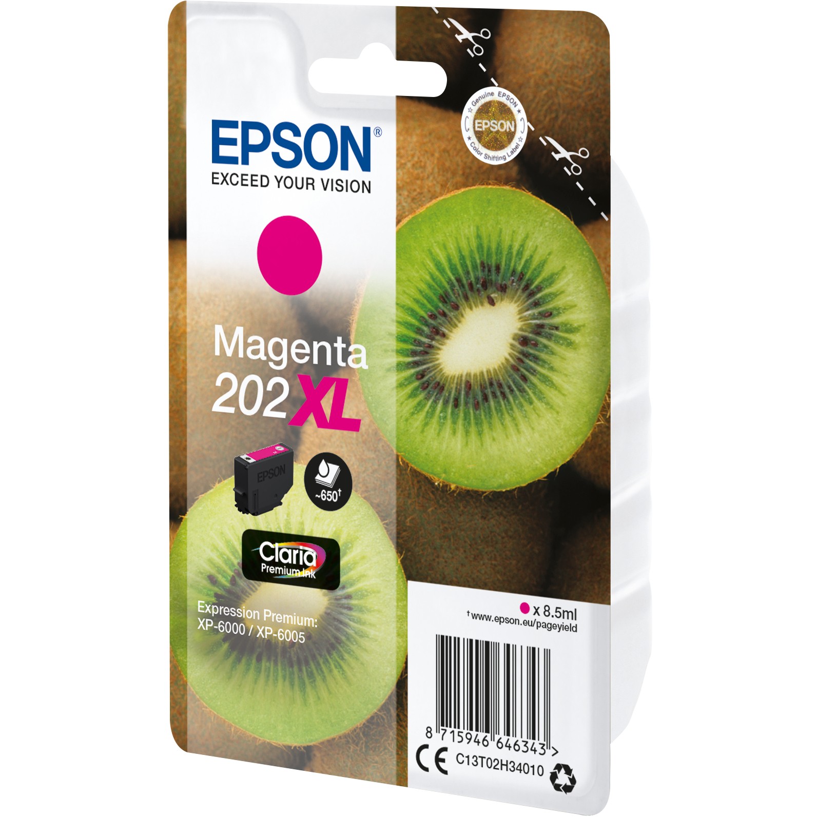 INK Epson 202XL C13T02H34010 High Capacity Ink Cartridge - Rozë - Figura 2