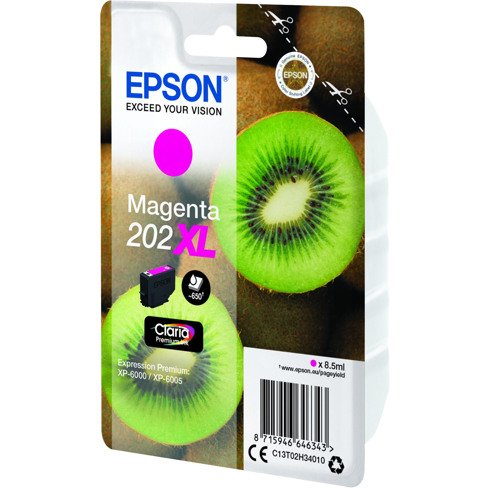 INK Epson 202XL C13T02H34010 High Capacity Ink Cartridge - Rozë - Figura 3