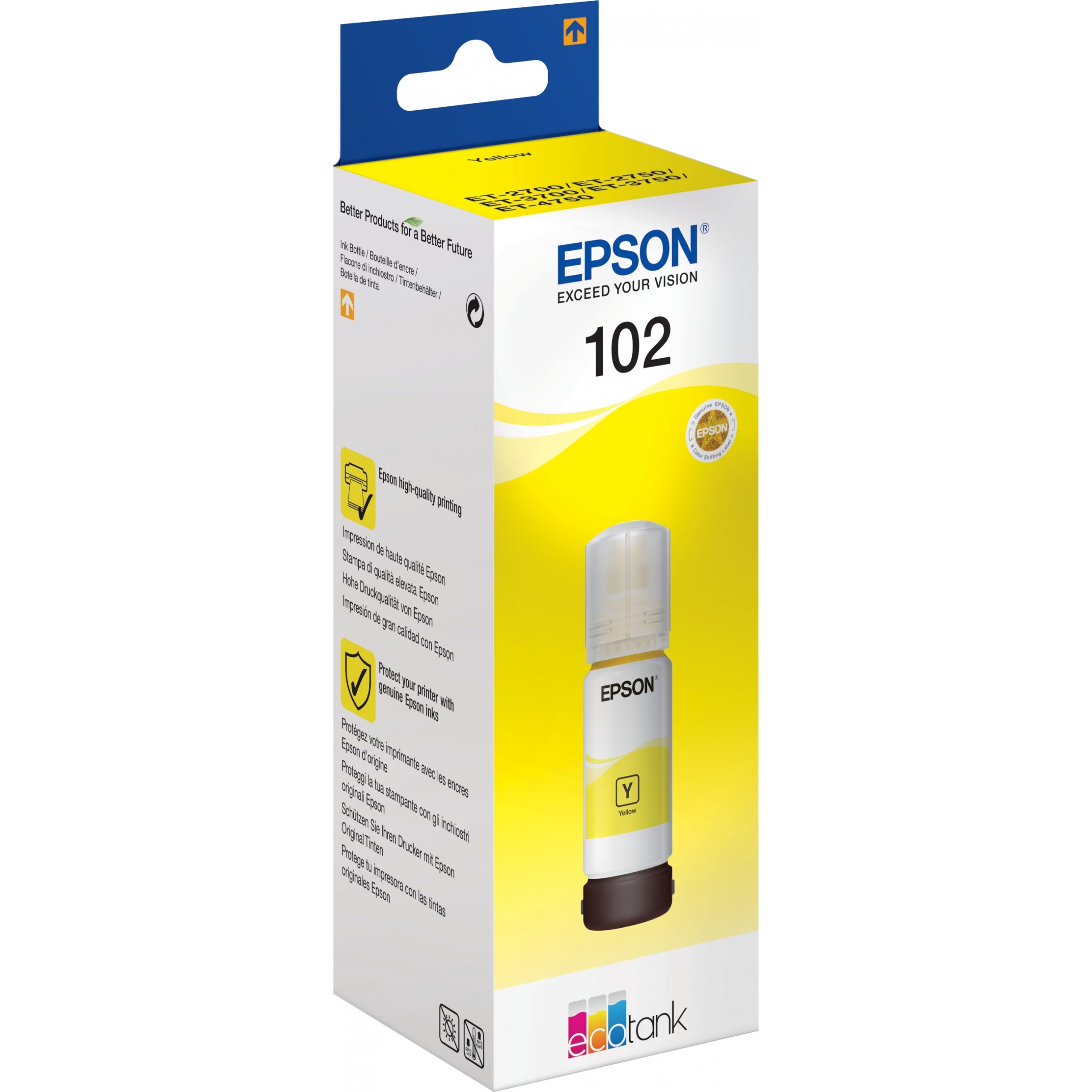 INK Epson 102 C13T03R440 Ink / up to 6,000 pages - Verdhë - Figura 2