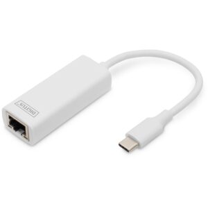 Adapter USB 3.0/C DIGITUS → RJ45 Gigabit Ethernet / St‑Bu / 20cm