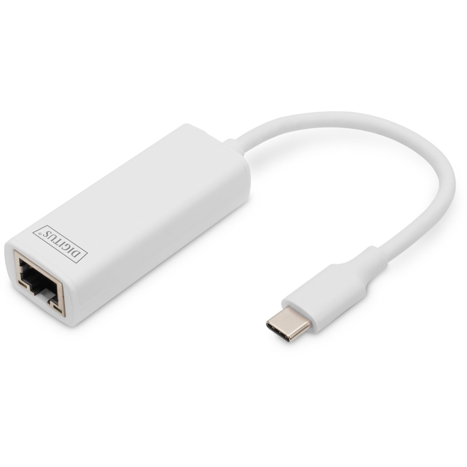 Adapter USB 3.0/C DIGITUS → RJ45 Gigabit Ethernet / St‑Bu / 20cm