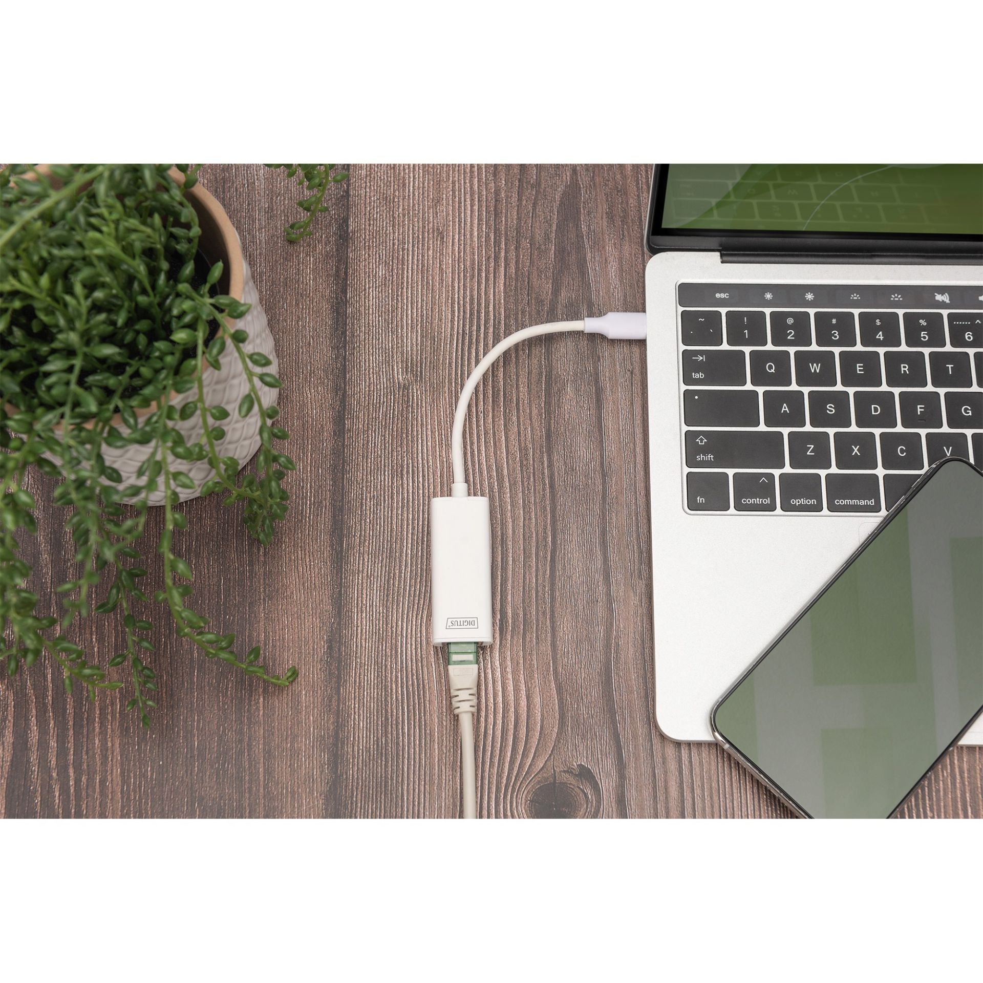 Adapter USB 3.0/C DIGITUS → RJ45 Gigabit Ethernet / St‑Bu / 20cm - Figura 3