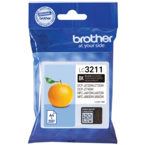 INK Brother Original Cartridge LC-3211 BK / up to 200 Pages (ISO/IEC 24711) - Zezë