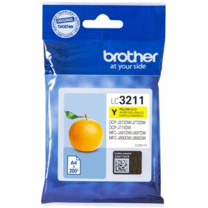 INK Brother Original Cartridge LC-3211 Y /  up to 200 Pages (ISO/IEC 24711) – Verdhë
