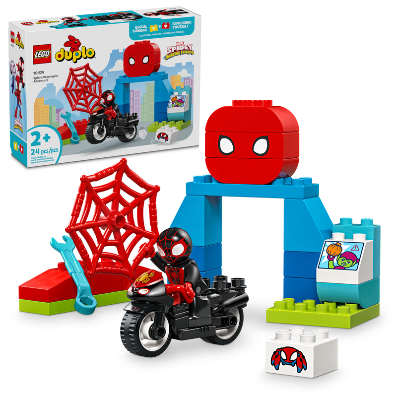 LEGO 10424 DUPLO Marvel Spin's Motorcycle Adventure