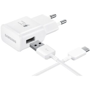 Aksesorë për telefon Samsung 15W Fast Charger with USB-C Cable (1.5m) Bulk Packaging – Bardhë