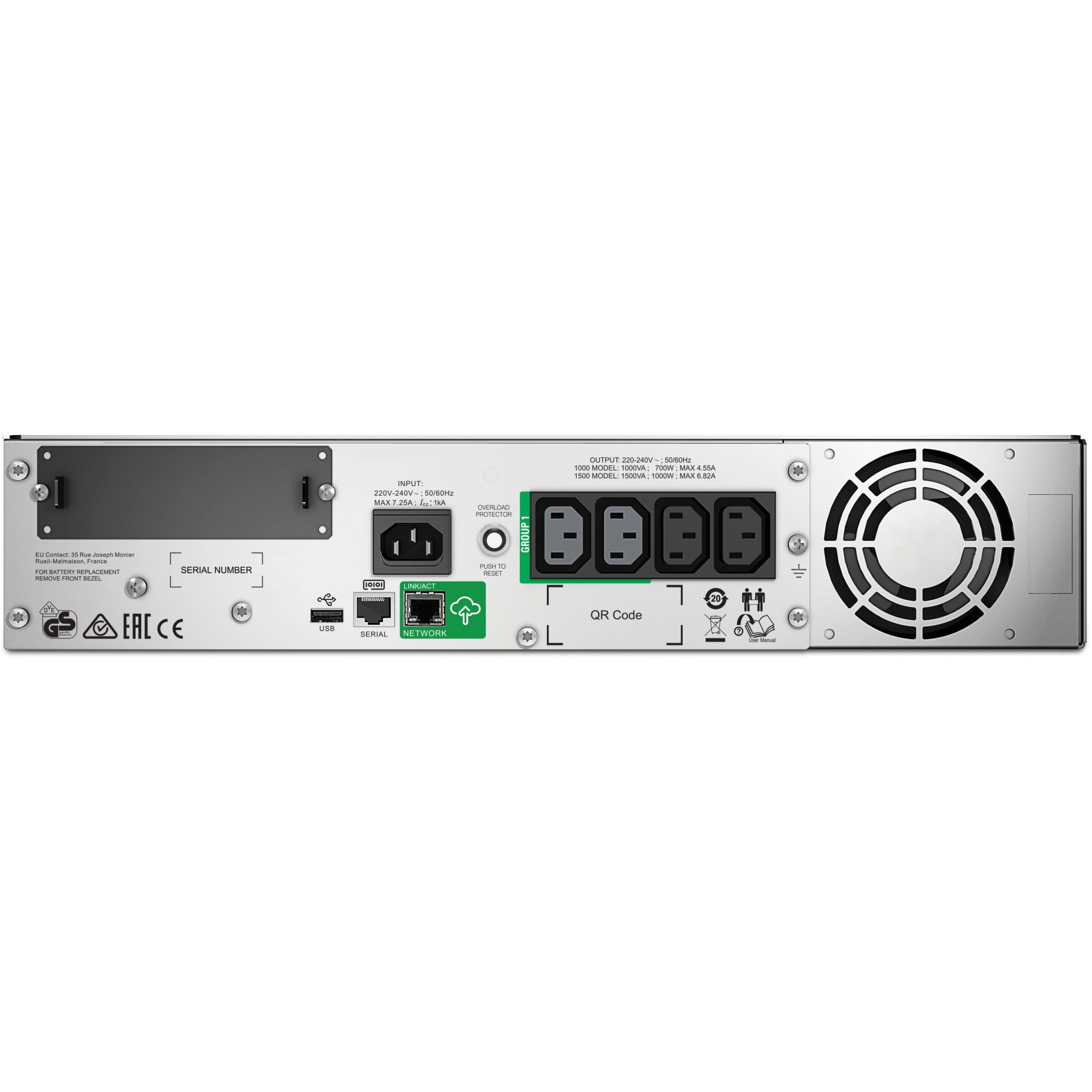 Rack APC Smart UPS SMT1500RMI2UC 1500VA / 1000W 2U Line-Interactive - Figura 2