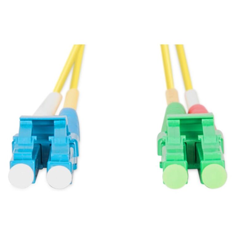 Kabllo për rrjet DIGITUS  LWL / LC (APC) → LC / 2 m / Singlemode / Duplex / OS2