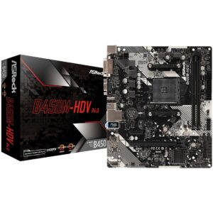 Pllakë Amë MB AMD AM4 ASRock B450M-HDV R4.0 mATX