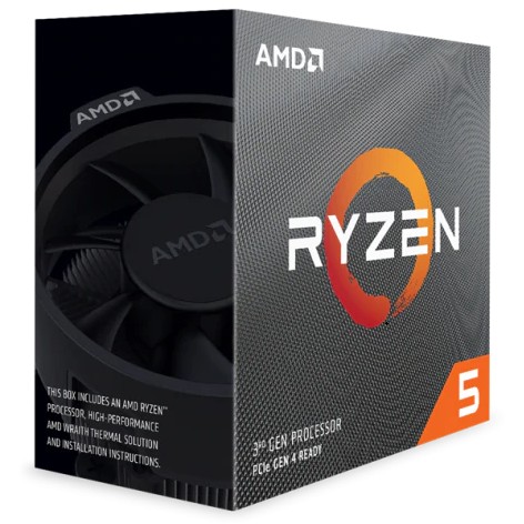AMD Ryzen 5 3600, 6 bërthama, 3.6 GHz (Max Boost 4.2 GHz), 32 MB Cache, 95W, AM4, BOX me Wraith Stealth Cooler