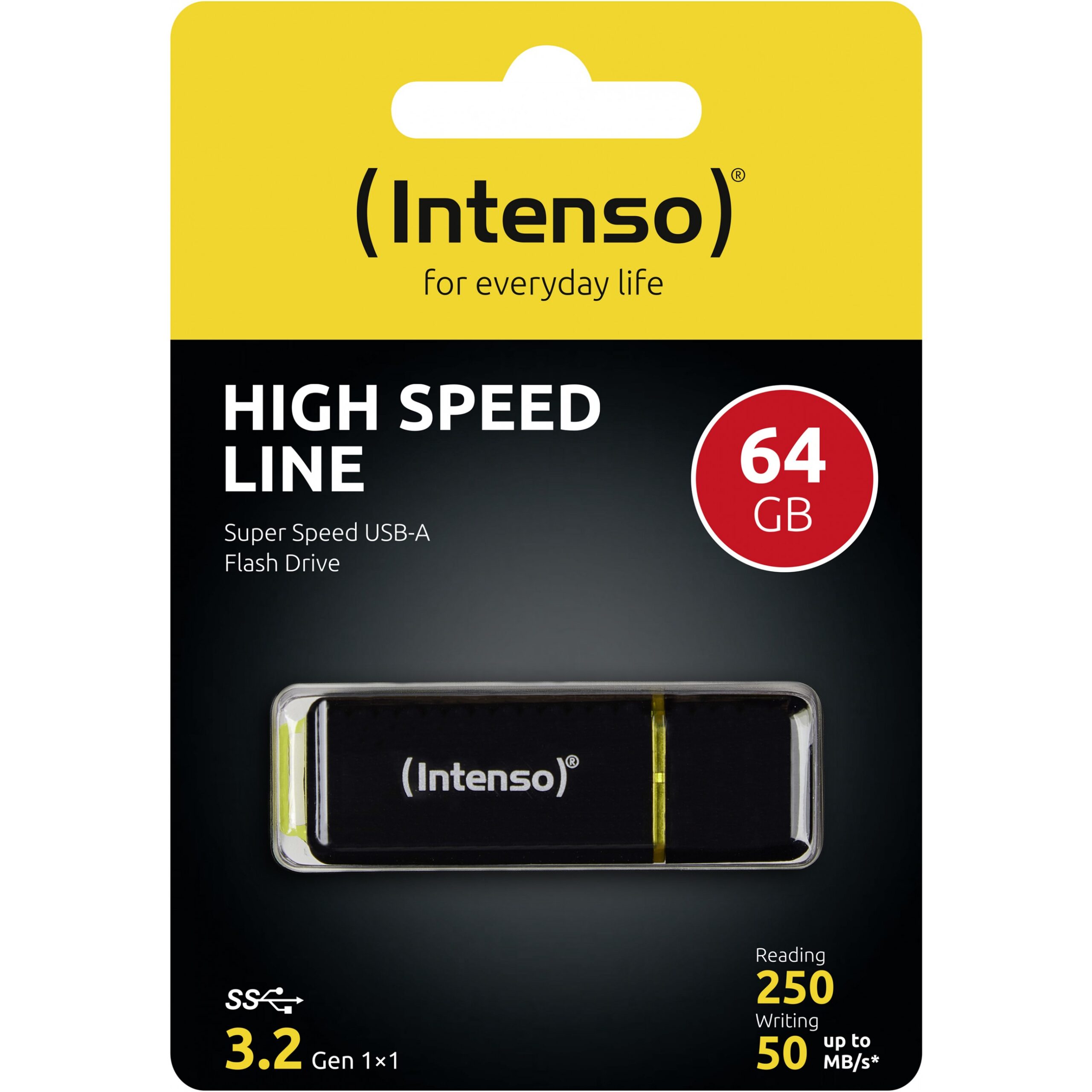 USB Flash Drive STICK 64GB 3.0 Intenso High Speed Line USB 3.1 - e zezë - Figura 3
