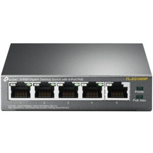 Switch 5P TP-Link SG1005P metal me 4 PoE-Ports