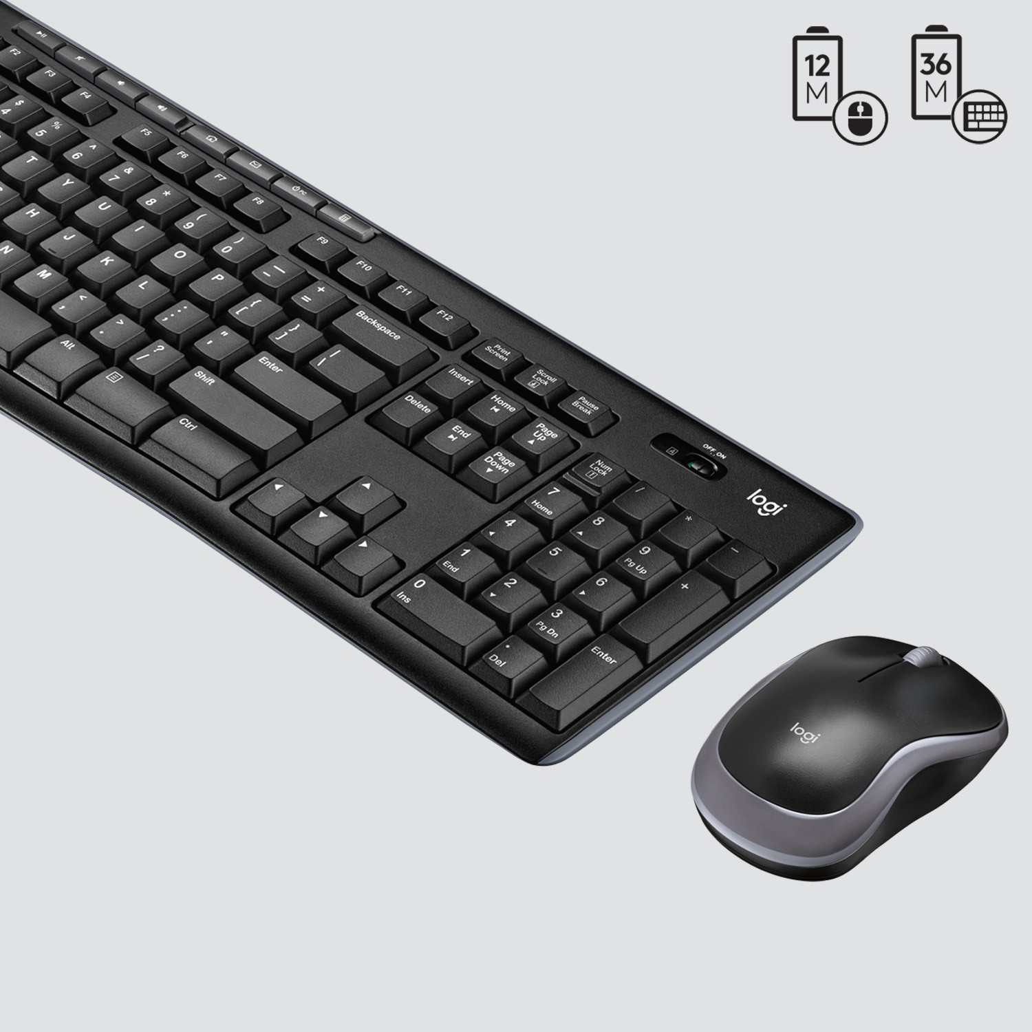 Combo (Tastierë dhe Maus) Logitech MK270 Wireless Combo / Pa kabllo / QWERTZ Zviceran - Zezë - Figura 5