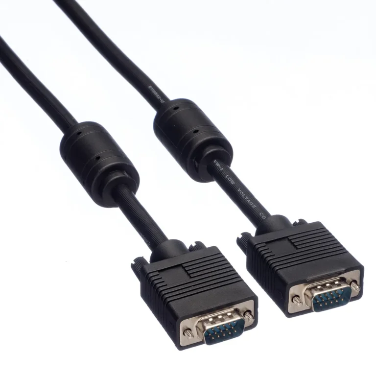 VGA kabëll LogiLink / HD15/M në HD15/M / 1080p / 2x ferrite / 5m / E zezë