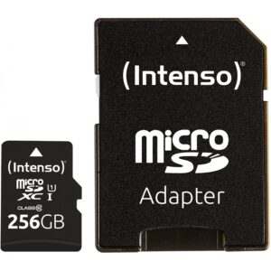 Kartë Memorie SD CARD Micro 256GB Intenso SDXC UHS-I Class10