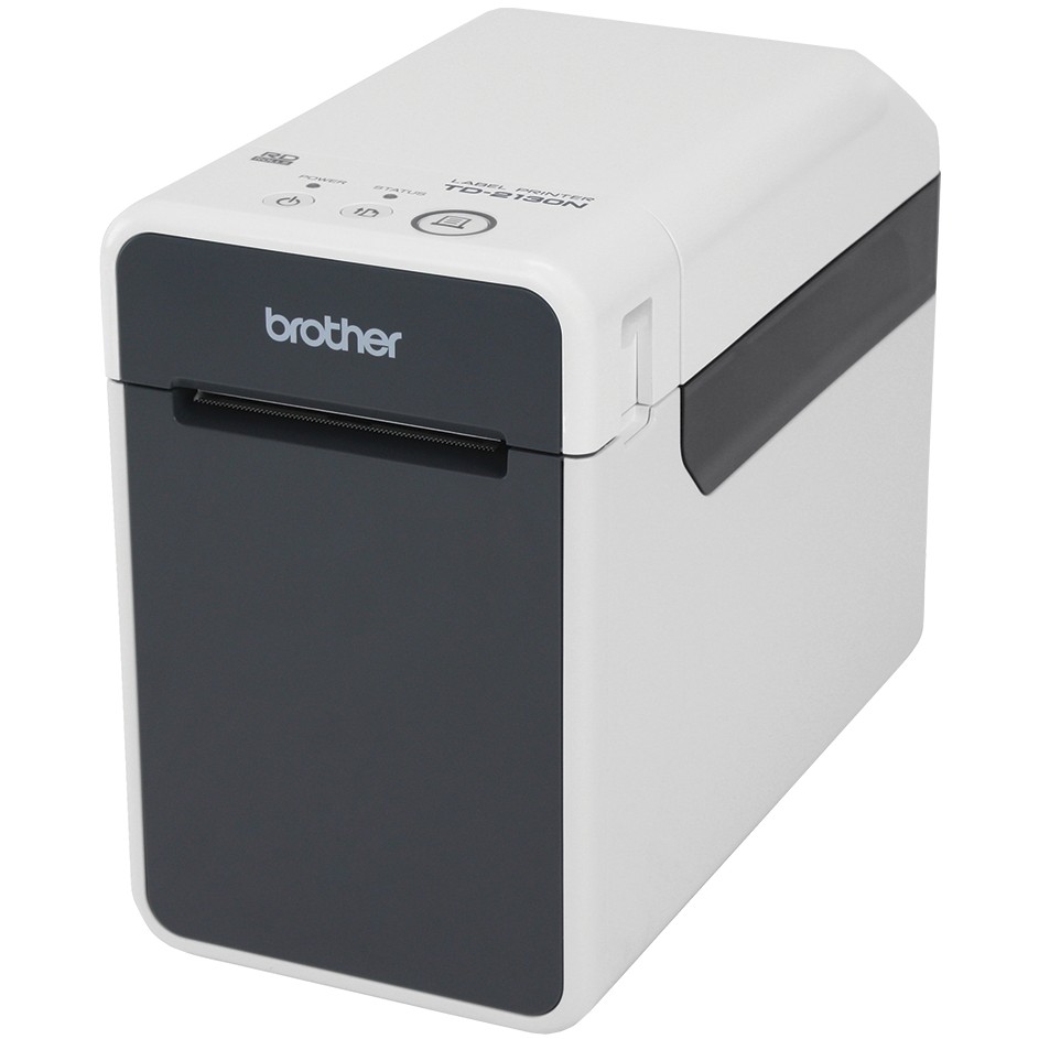 Printer Label Brother TD-2130N / USB LAN / 300dpi / 63mm / 152mm/s / 16MB / Direct Thermal - Zezë / Gri - Figura 2