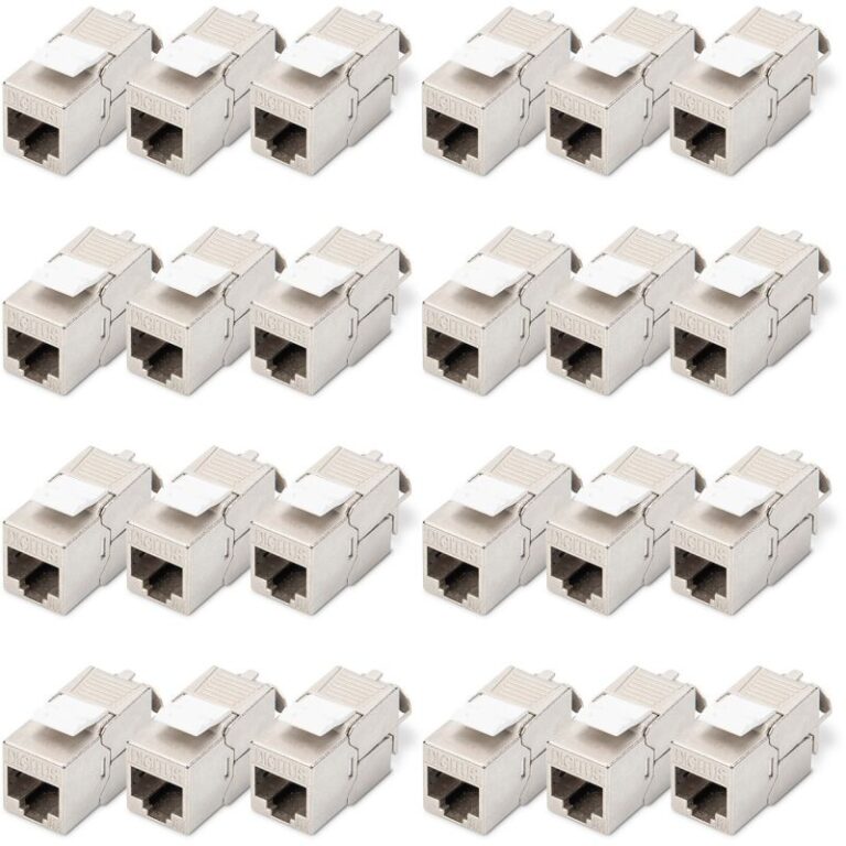 Aksesorë për rrjet DIGITUS / Keystone Jack / Cat6a RJ45 / AWG 22–26 / 360° / 24‑Pack