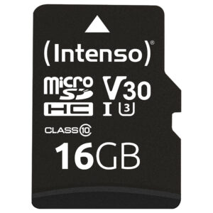 Kartë Memorie SD Intenso microSDHC 16GB UHS-I Class 10 90MB/s me Adapter SD