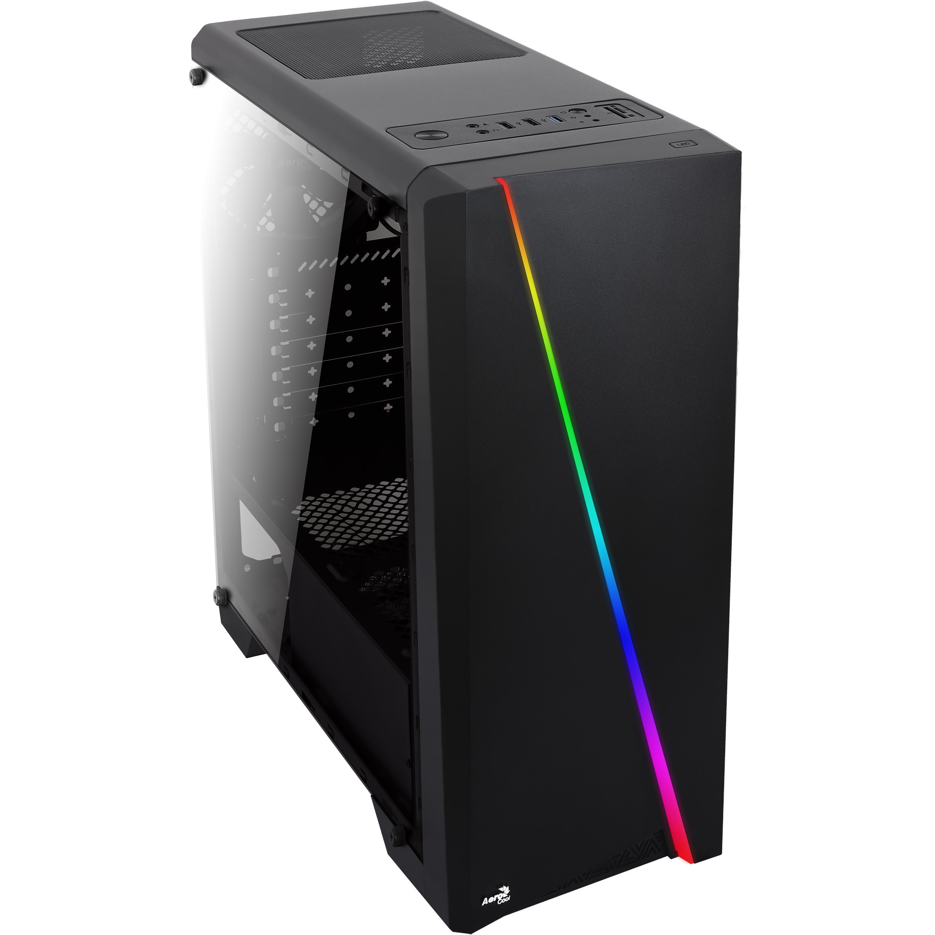 Kasë AeroCool Cylon ATX Mid Tower - Zezë - Figura 3