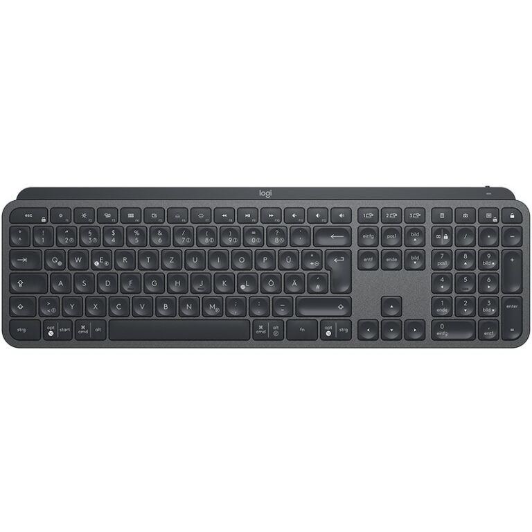 Tastierë pa kabllo Logitech MX Keys / Me ndriçim të butë / Wireless + Bluetooth + USB / QWERTY US - Grafit