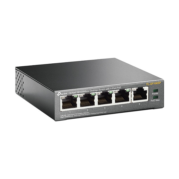 TP-Link TL-SF1005P 5-Port Fast Ethernet PoE+ Switch Desktop 67W - Figura 2