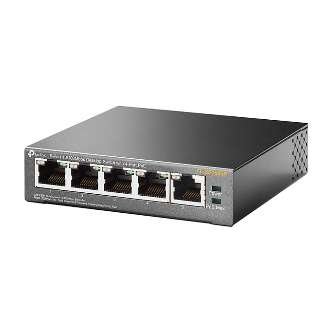 TP-Link TL-SF1005P 5-Port Fast Ethernet PoE+ Switch Desktop 67W - Figura 3