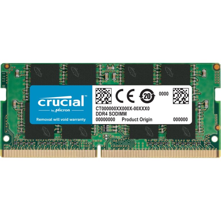 RAM Memorie DDR4 Crucial 16GB DDR4 SO-DIMM 3200MHz – Laptop Memory Module