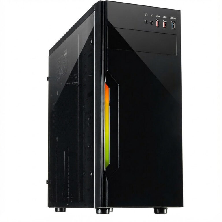 Kasë Midi Inter-Tech B-42 RGB - Zezë