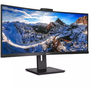 Monitor i lakuar Philips 346P1CRH / 34" UltraWide Quad HD 100 Hz 4 ms VA / HDMI DP USB-C / e zezë