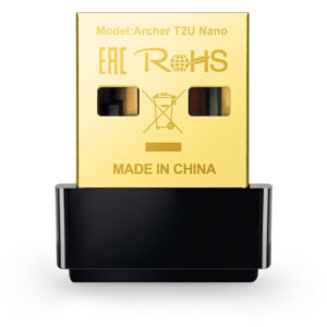 Adapter për Kartë Rrjeti TP‑LINK Archer T2U Nano / Wi‑Fi AC600 / Dual Band / Nano / USB Adapter