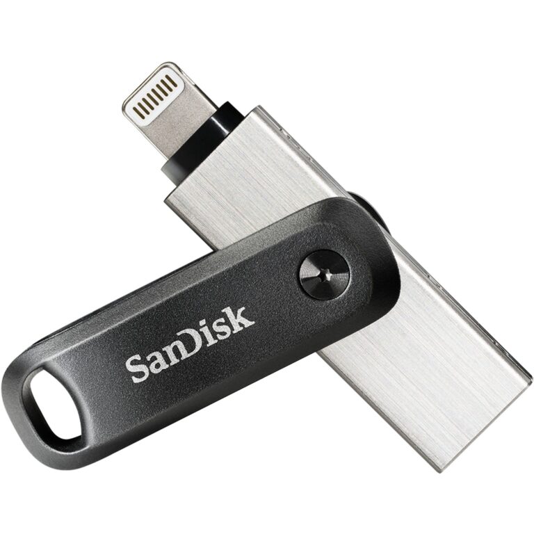 USB Flash Drive SanDisk iXpand Go 256GB USB 3.1 Apple Lightning - Zezë / Argjend