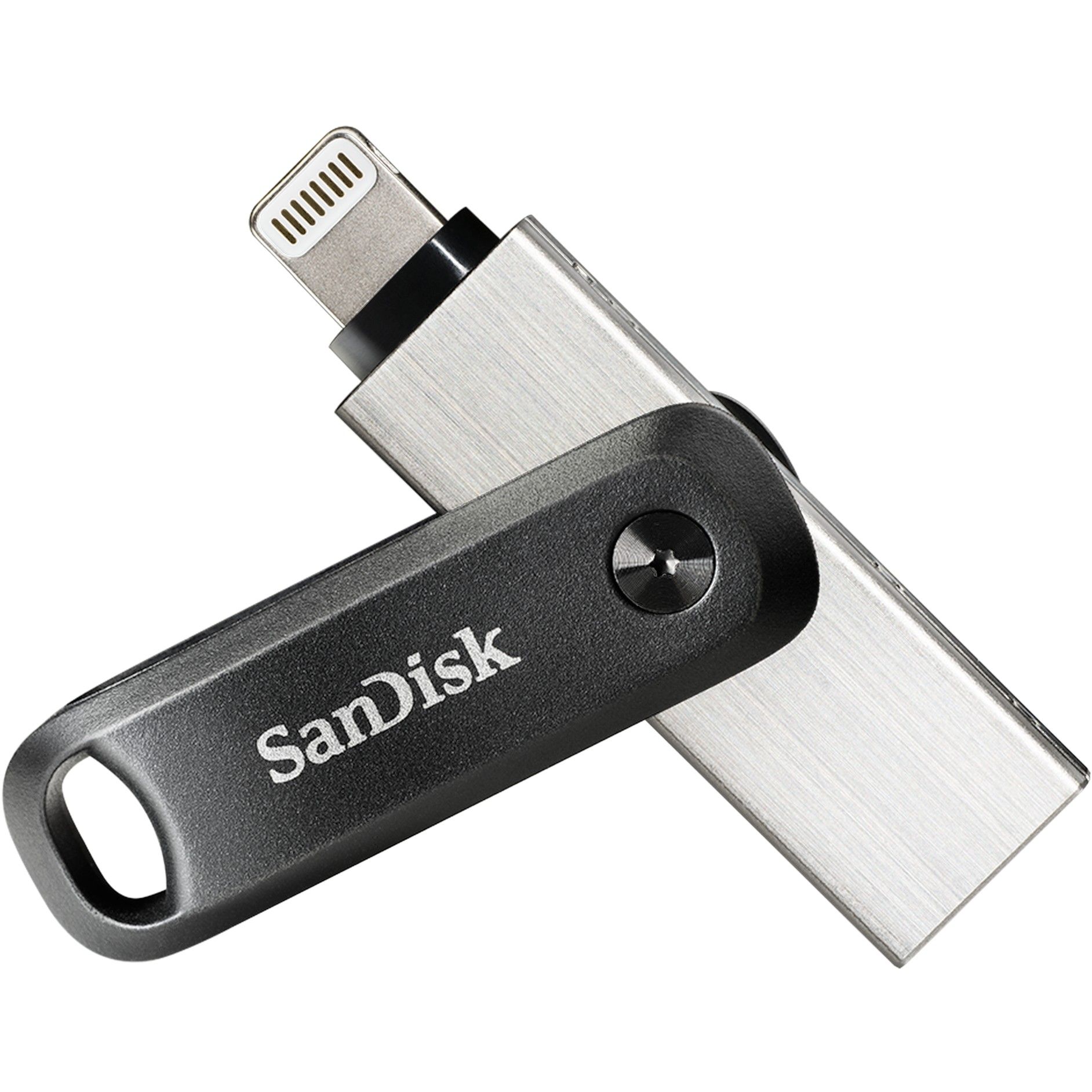 USB Flash Drive SanDisk iXpand Go 256GB USB 3.1 Apple Lightning - Zezë / Argjend