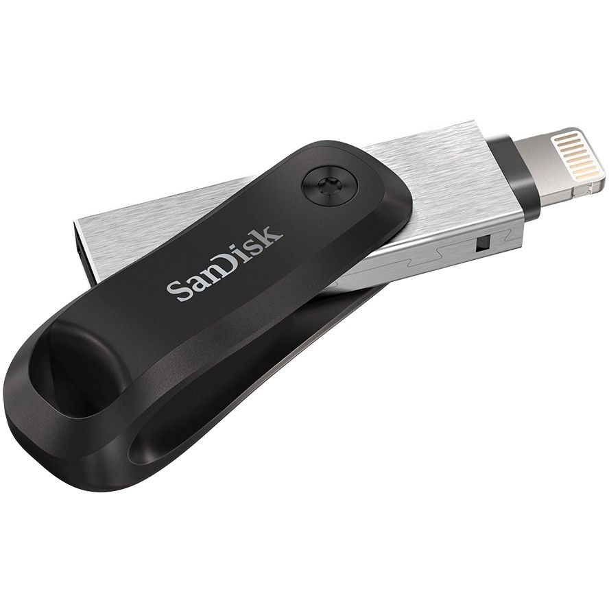 USB Flash Drive SanDisk iXpand Go 256GB USB 3.1 Apple Lightning - Zezë / Argjend - Figura 4
